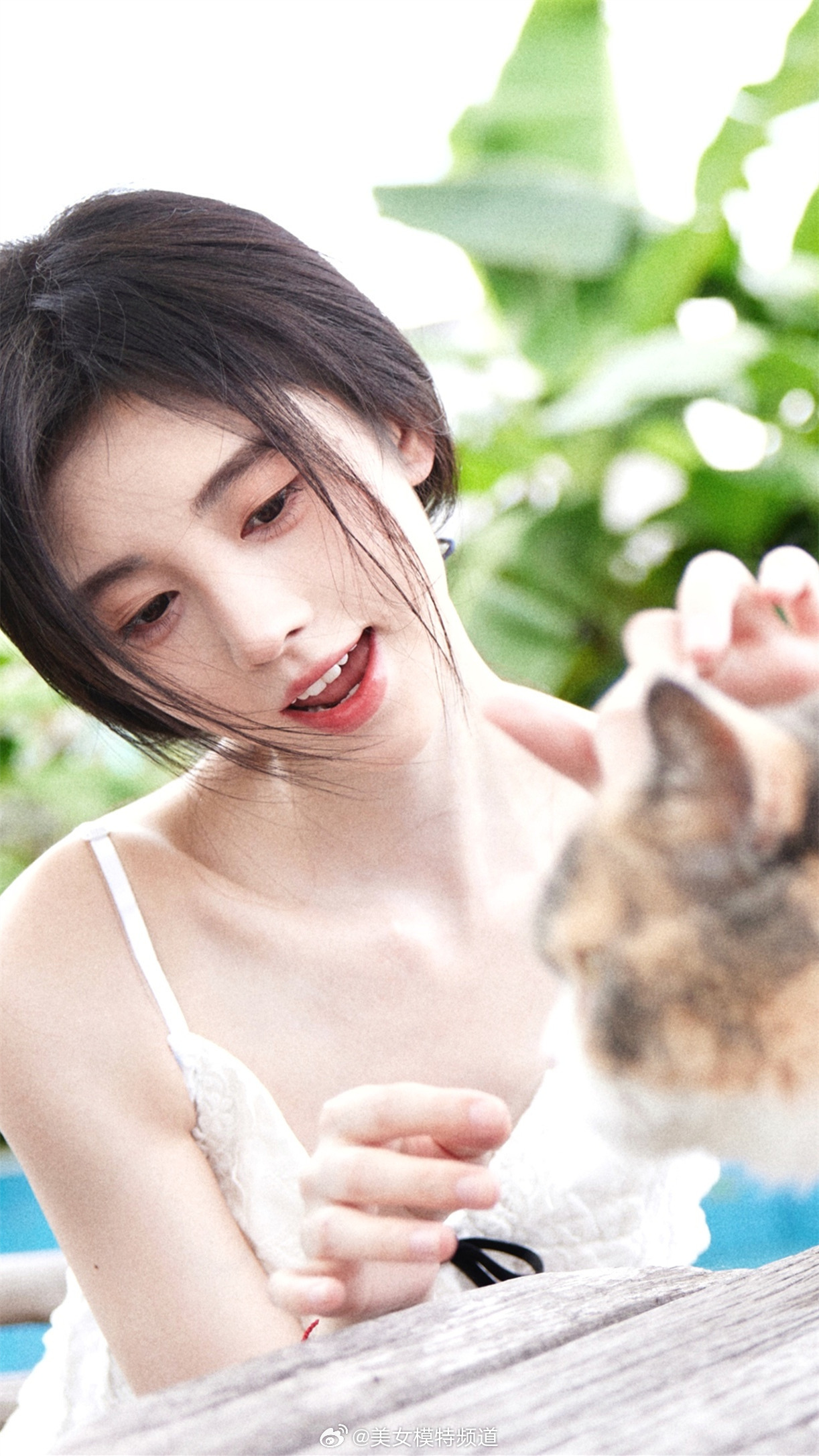 鞠婧祎盛夏明信片甜美写真