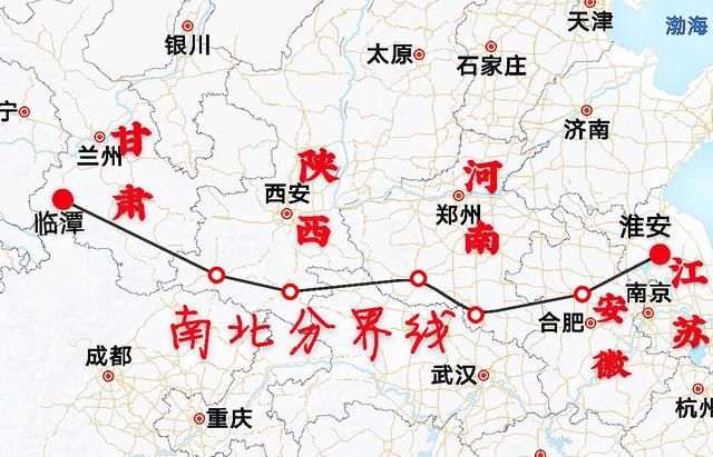 我国南北分界线上的5个省份江苏经济全国前三甘肃排名倒数