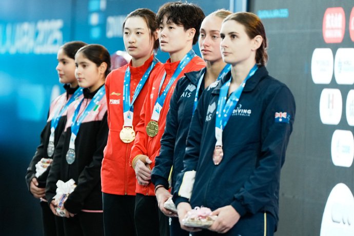 跳水世界杯瓜达拉哈拉站女双3米板决赛…