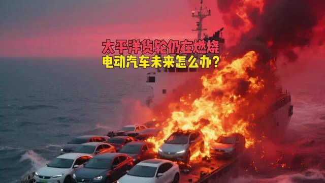 太平洋货轮仍在燃烧，3000辆汽车成灰烬，电动汽车未来怎么办