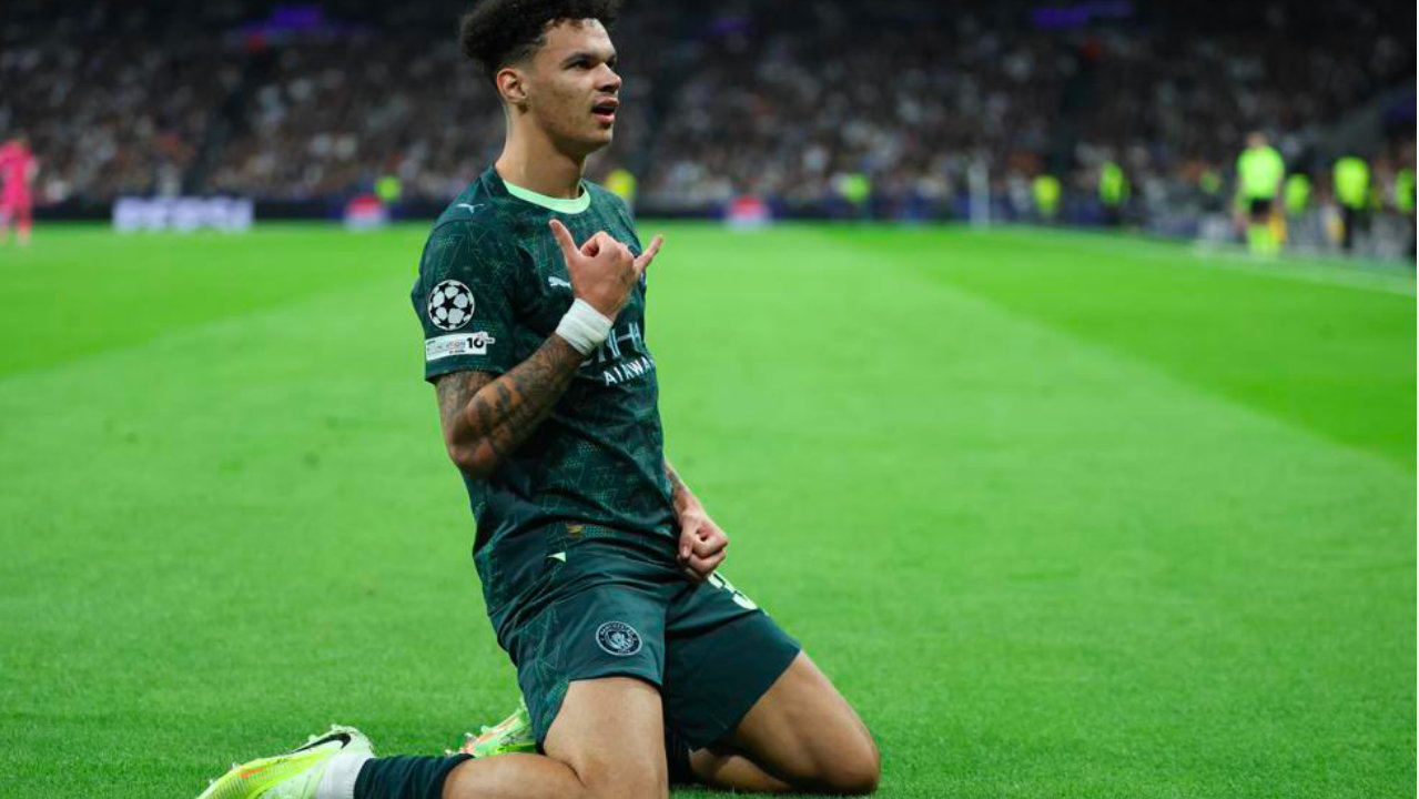 皇马1-2曼城！罗德里戈破9个月球荒 吕迪格送点 哈兰德破欧冠纪录