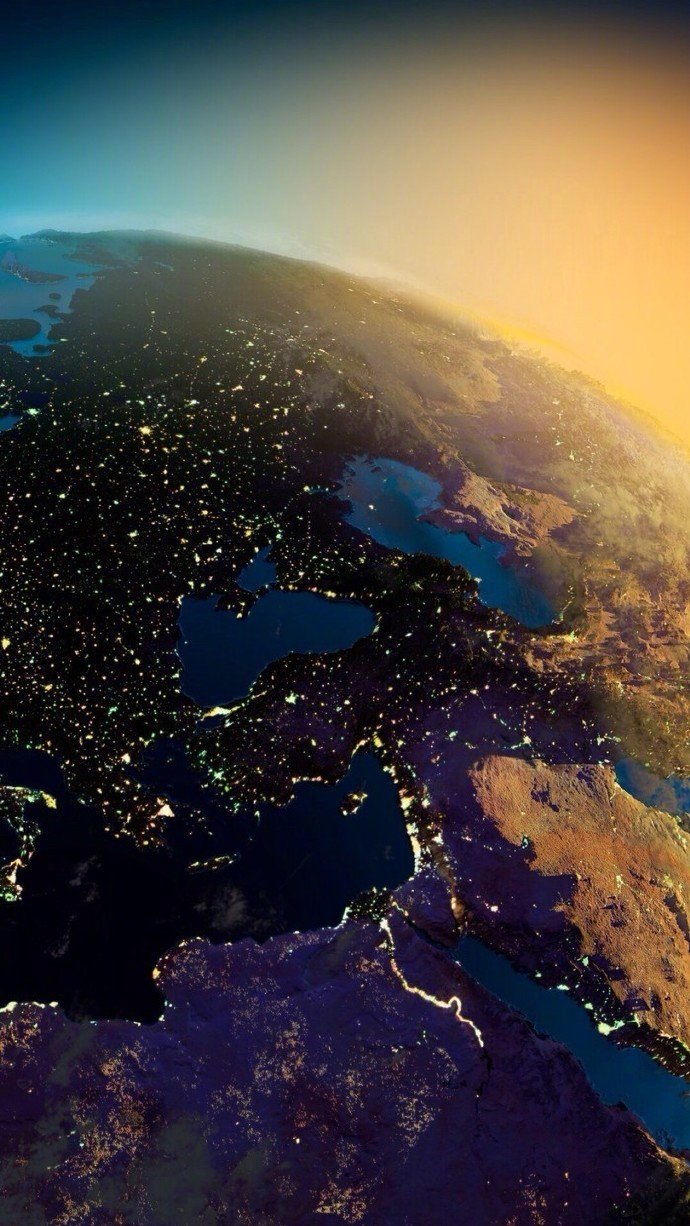 nasa航拍到的地球各地夜景夜光璀璨你能认出都是哪里吗
