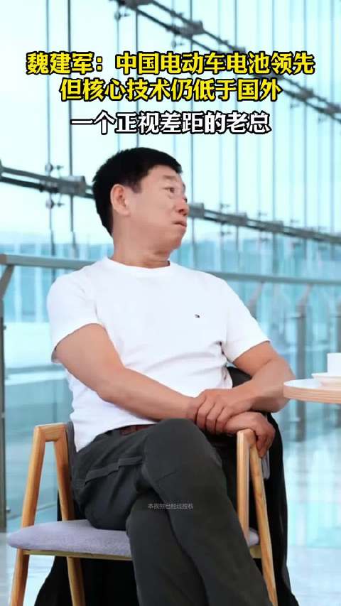 魏建军：中国电动车电池领先，但核心技术仍低于国外