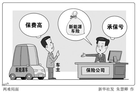 车主嫌贵险企喊亏　新能源车险陷两难