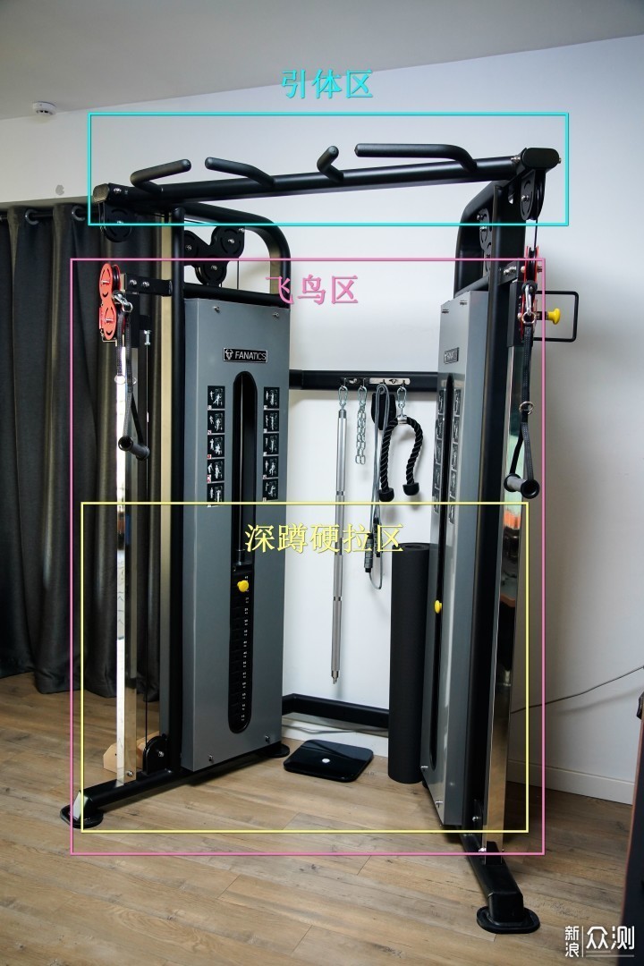 家用复合健身泛亚电竞器械天花板 疯拿铁FR-900P分享(图11)
