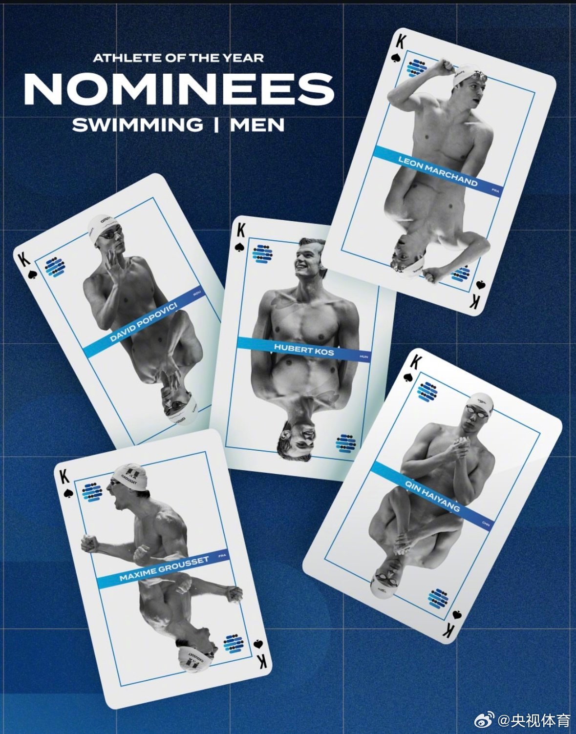 覃海洋入围最佳男运动员提名