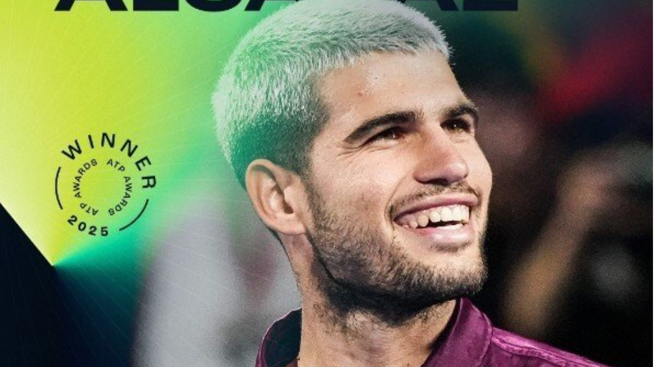 ATP年度奖项公布：阿尔卡拉斯独揽三奖，辛纳连续3年最受欢迎