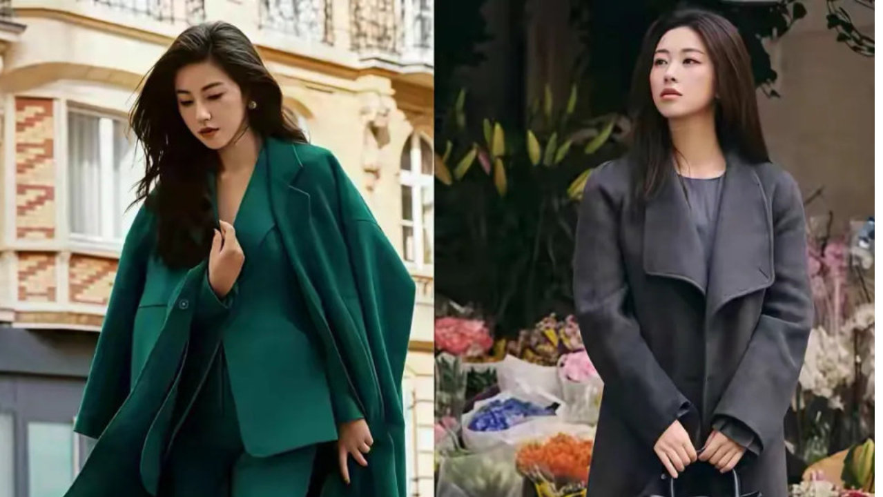 朱珠“大衣”新穿法火了，搭配裙子、阔腿裤，既保暖又优雅时髦