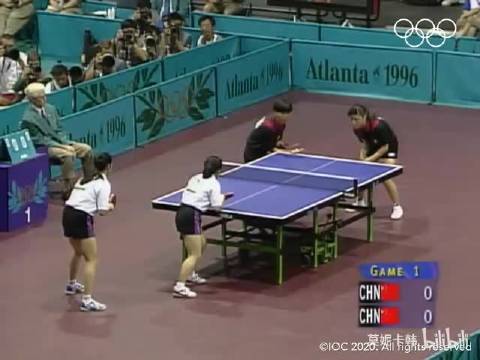 邓亚萍乔红 vs 刘伟乔云萍 观众拍摄