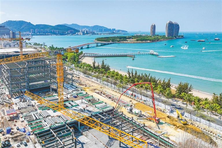 抢进度 抓建设|龙摄|三亚湾|项目_新浪新闻