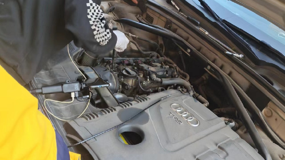 奥迪Q5无大修解决烧机油