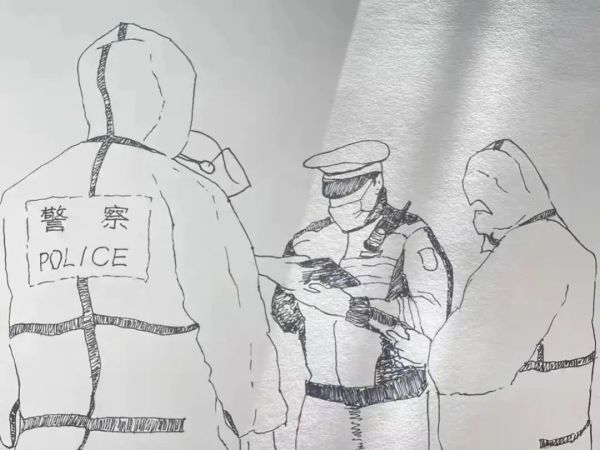 漫画江苏无锡公安交警一线的战疫瞬间