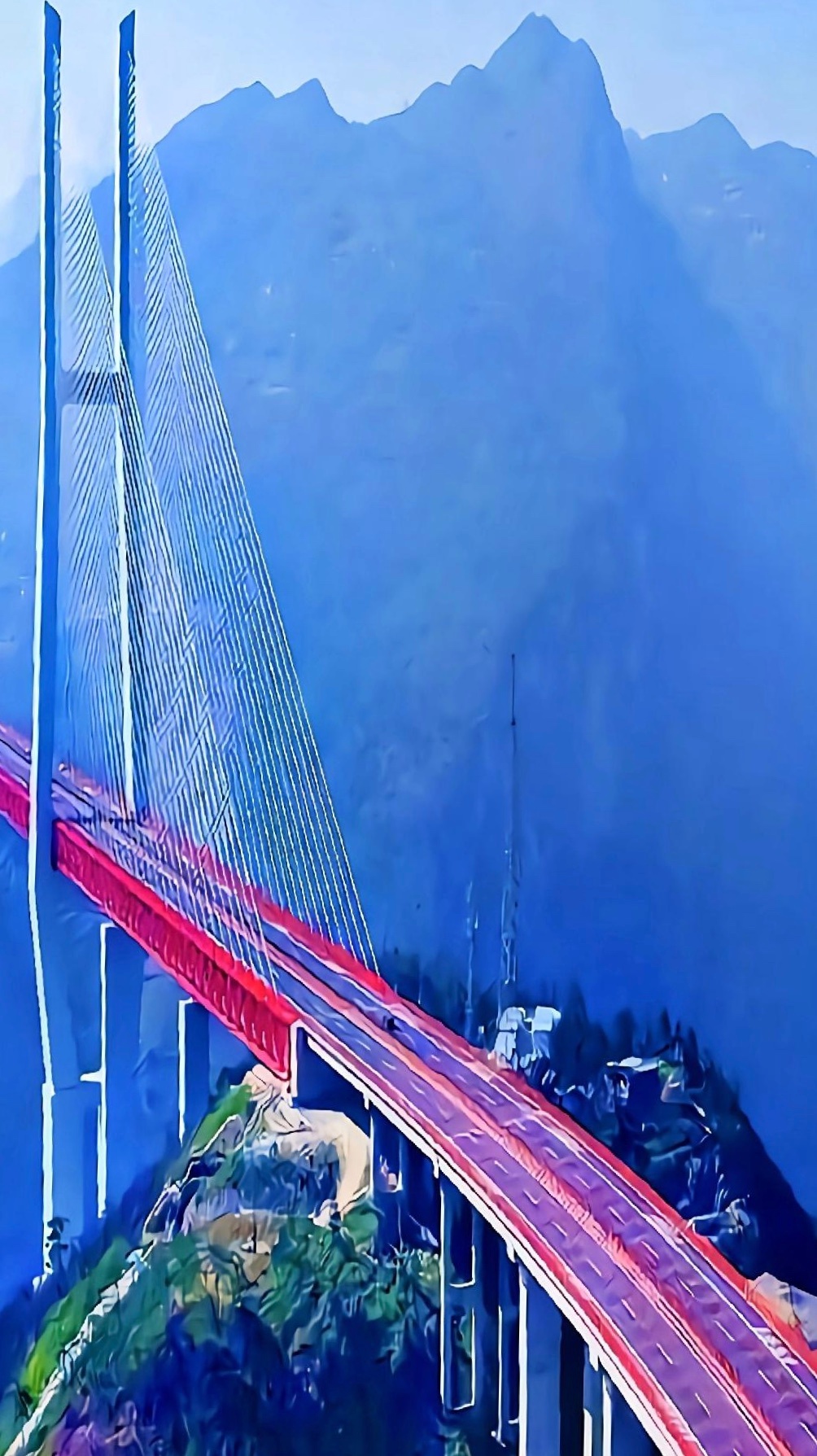 世界最高的桥北盘江大桥