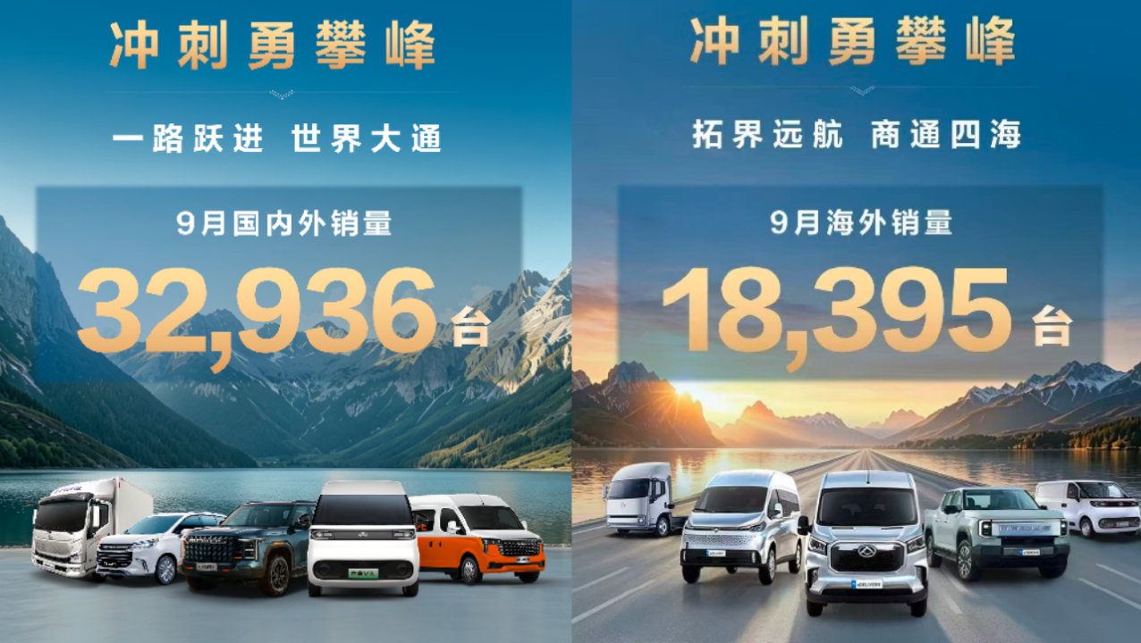 上汽大通9月热销32,936辆再创新高，新能源、全球化等赛道全面向上