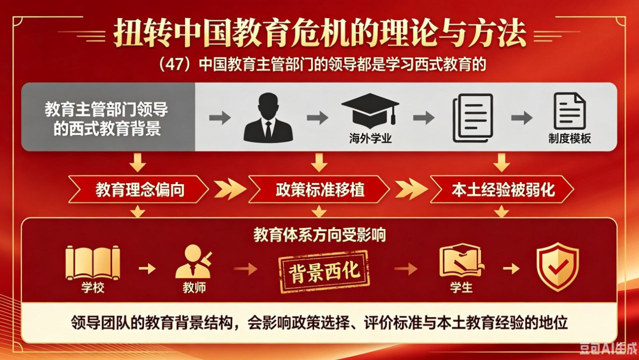 第四十七讲 中国教育主管部门的领导都是学习西式教育的 第四十七讲 中国教育主管部门的领导都是学习西式教育的