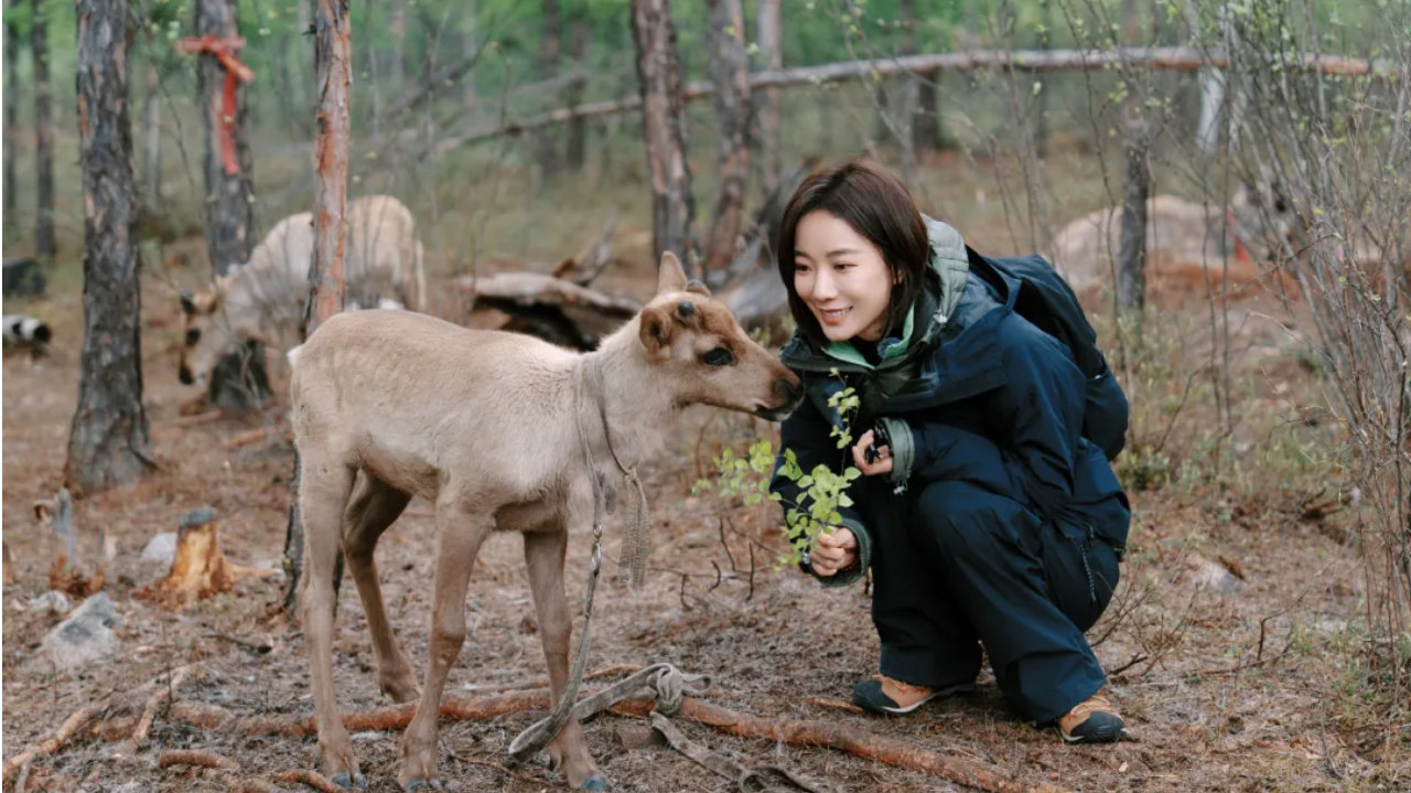 王珞丹的户外风穿搭