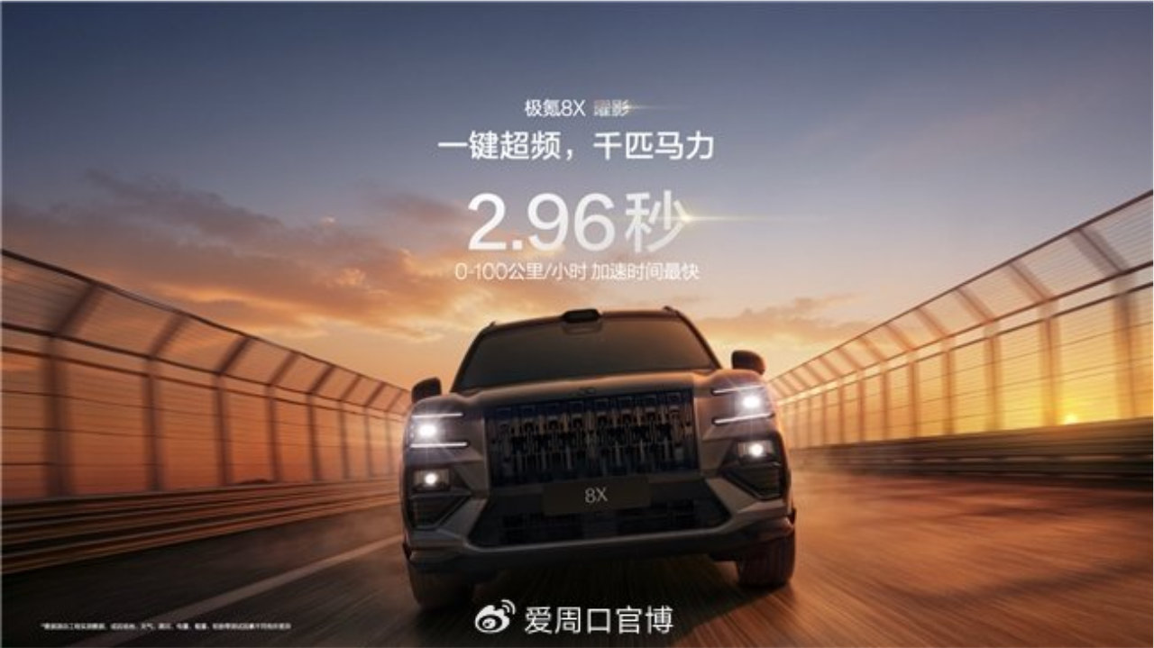 ​限时32.98万元起，极氪8X正式上市：重新定义中大型SUV性能