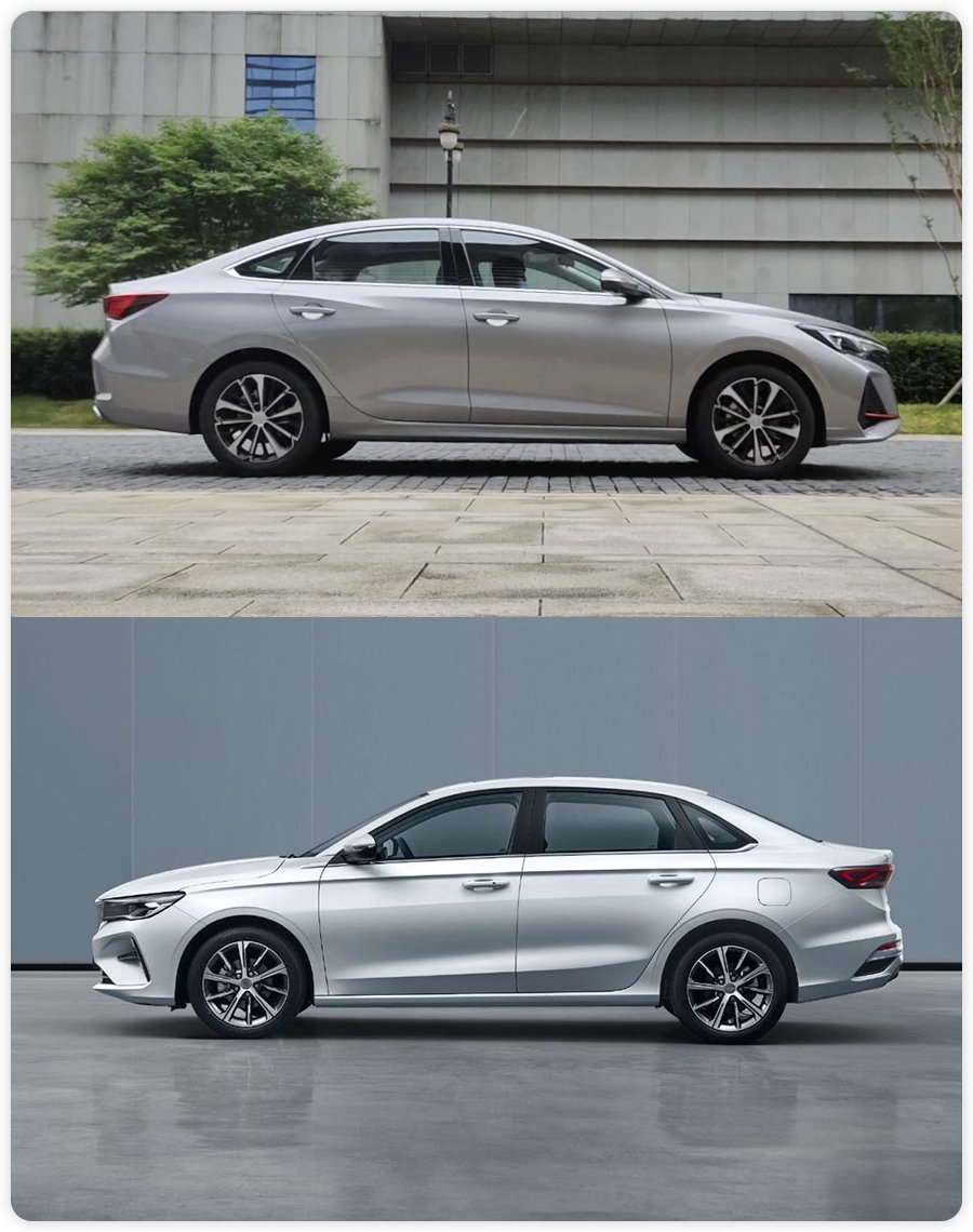 10万级家用车代表,性格差异大,长安逸动PLUS对比第4代吉利帝豪