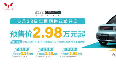 预售2.98万起！“人民的代步车“宏光MINI电动车开启预售