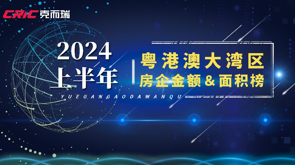 重磅发布!2024上半年「大湾区」房企销售排行榜出炉|华润置地|越秀地产|万科地产|中海地产|克而瑞_新浪新闻