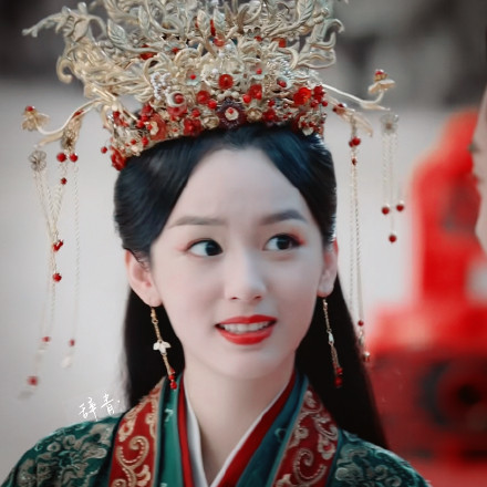女明星古装令人惊艳的绿色婚服嫁衣造型你的心属于谁