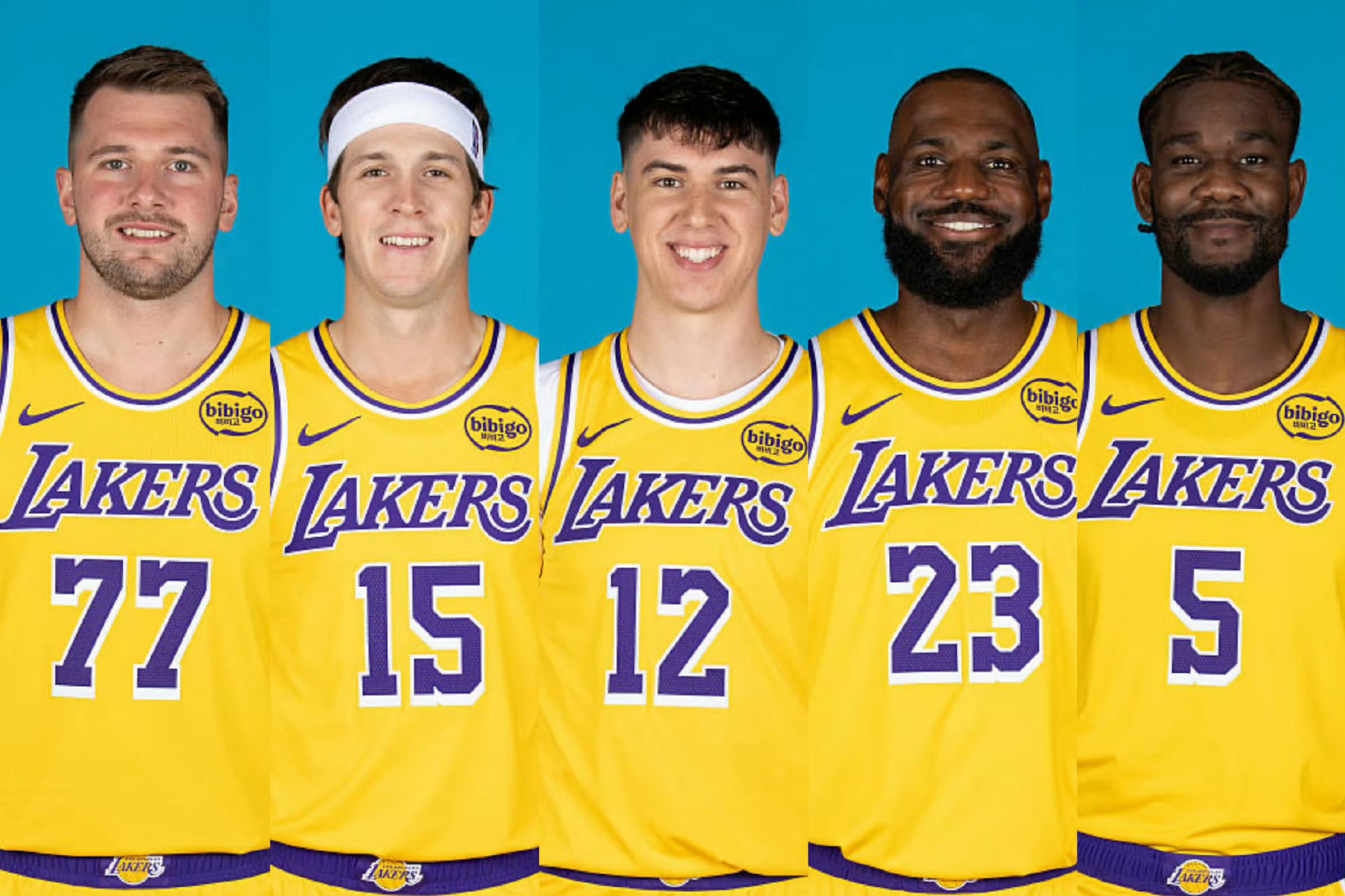 湖人篮网首发阵容公布，东契奇詹姆斯领衔