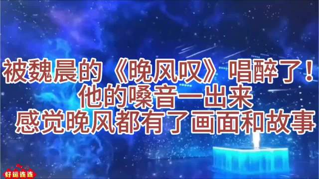魏晨《晚风叹》醉人嗓音，画面感十足！
