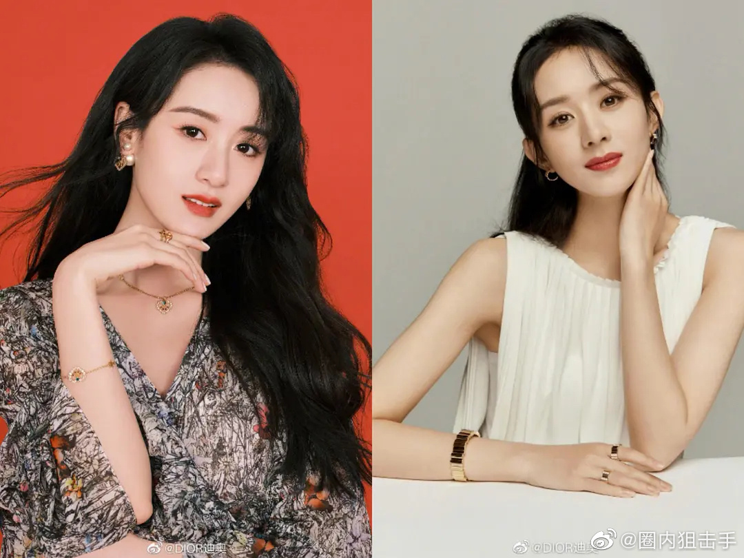 袁冰妍vs赵丽颖dior推广图