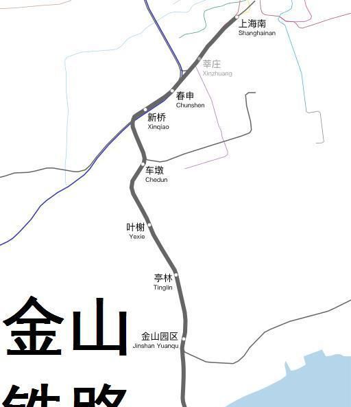 辨析:上海金山铁路是城际铁路,机场联络线,嘉闵线则是市域铁路