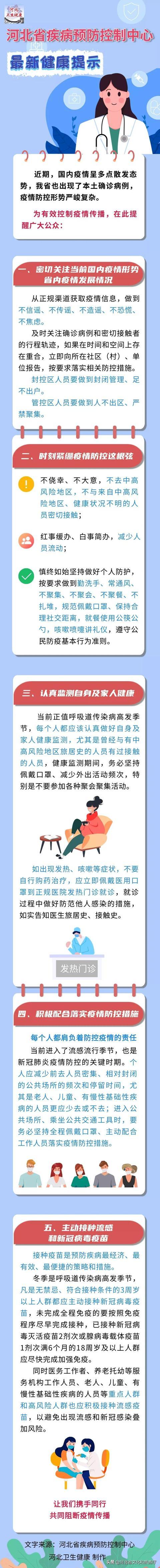 河北省疾病预防控制中心健康提示