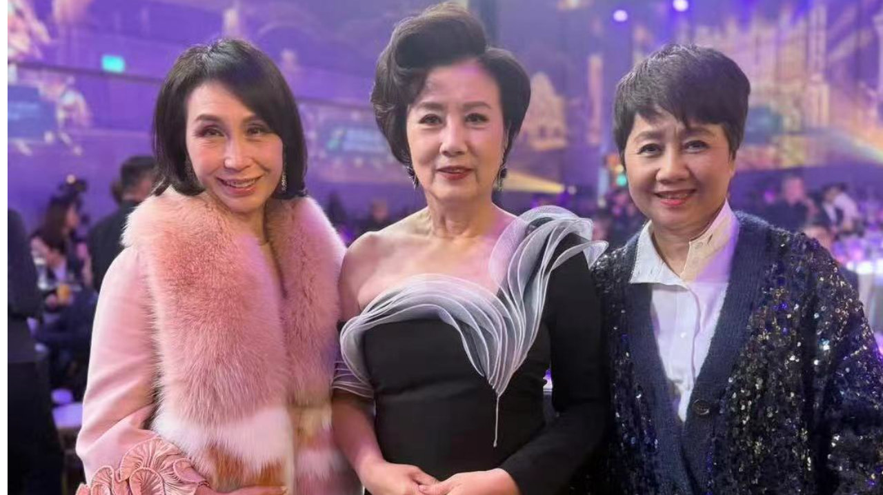 梁安琪何超凤出席万千星辉，蓬荜生辉，满脸皱纹治好了大家的内耗