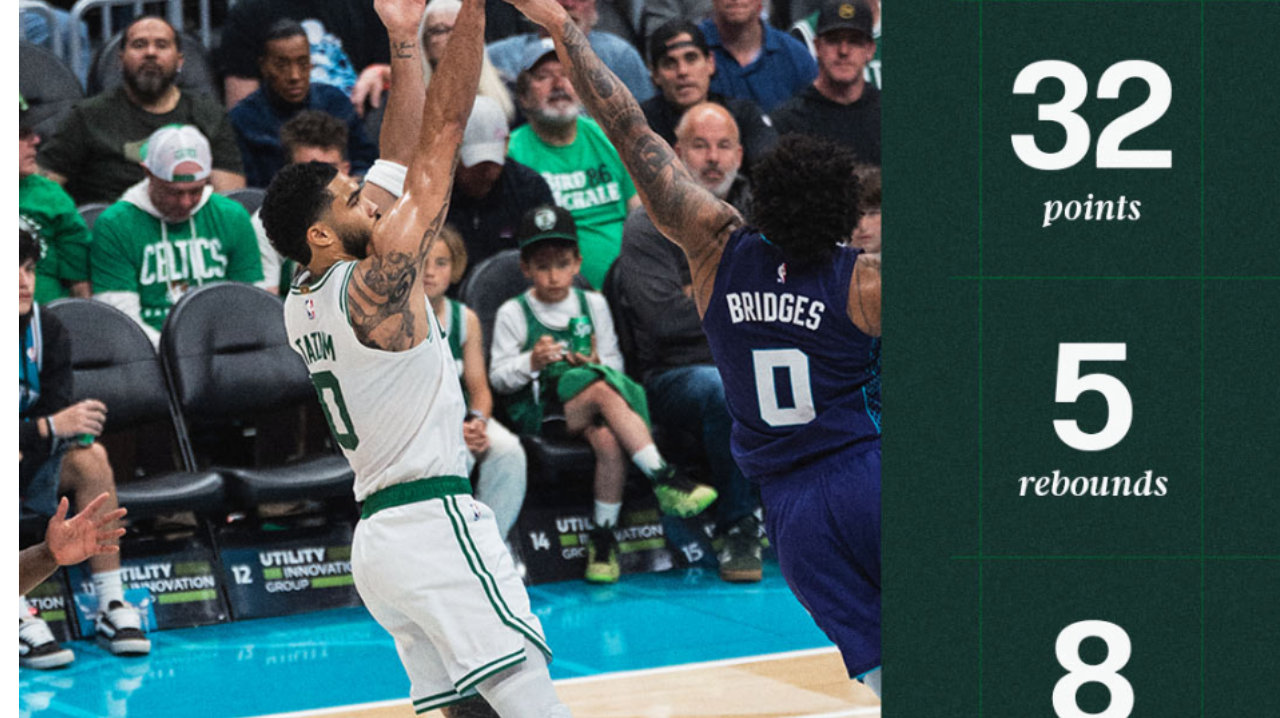 出战9胜2负！塔图姆14000分里程碑再创7纪录：直言复出后最佳状态