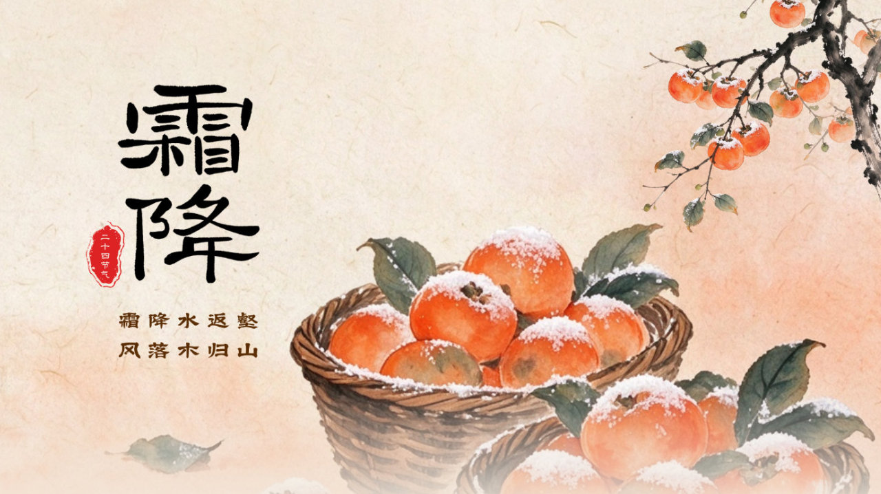 长图｜霜降——霜降水返壑 风落木归山
