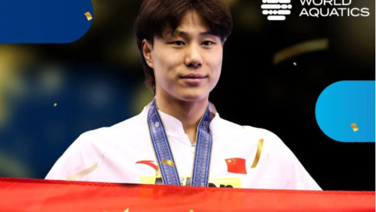 覃海洋李冰洁，获评亚洲最佳游泳运动员