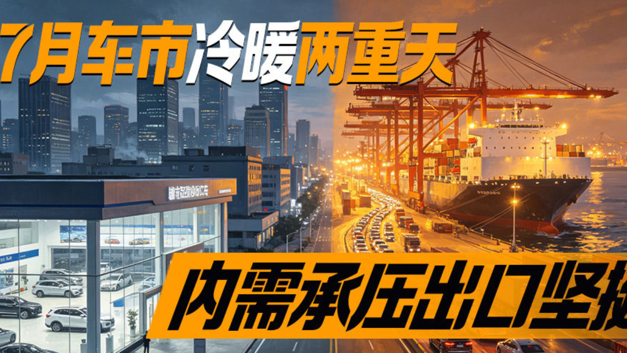 7月车市冷暖两重天 内需承压出口坚挺丨汽势纵横