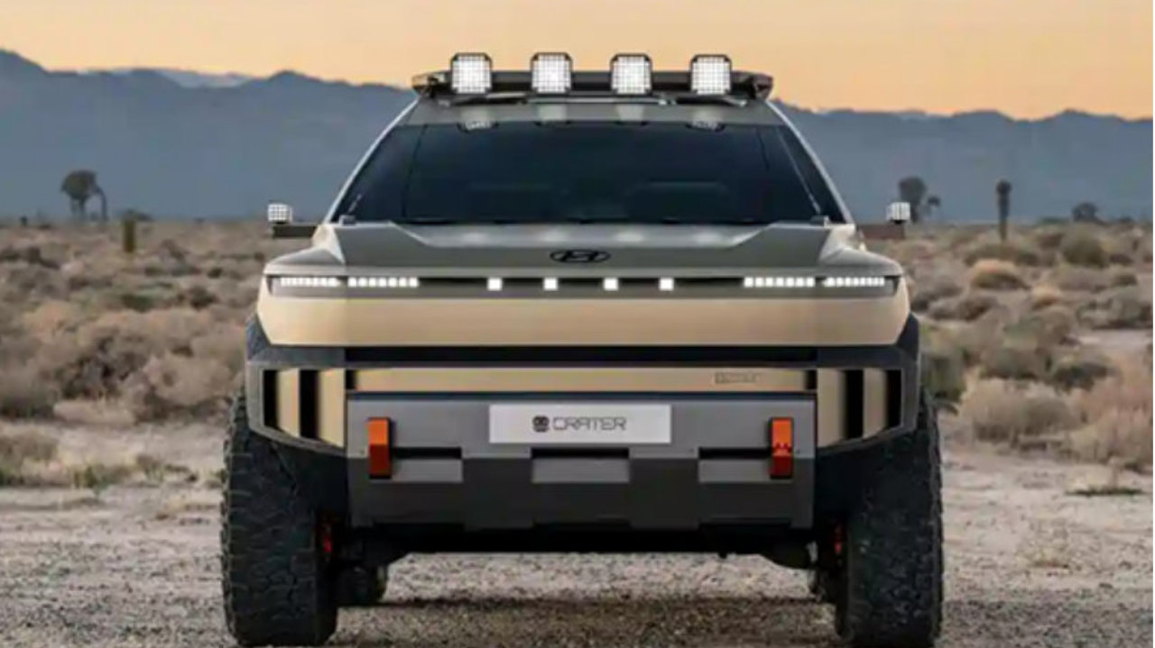 超硬核机甲风 现代Crater概念车新车图解