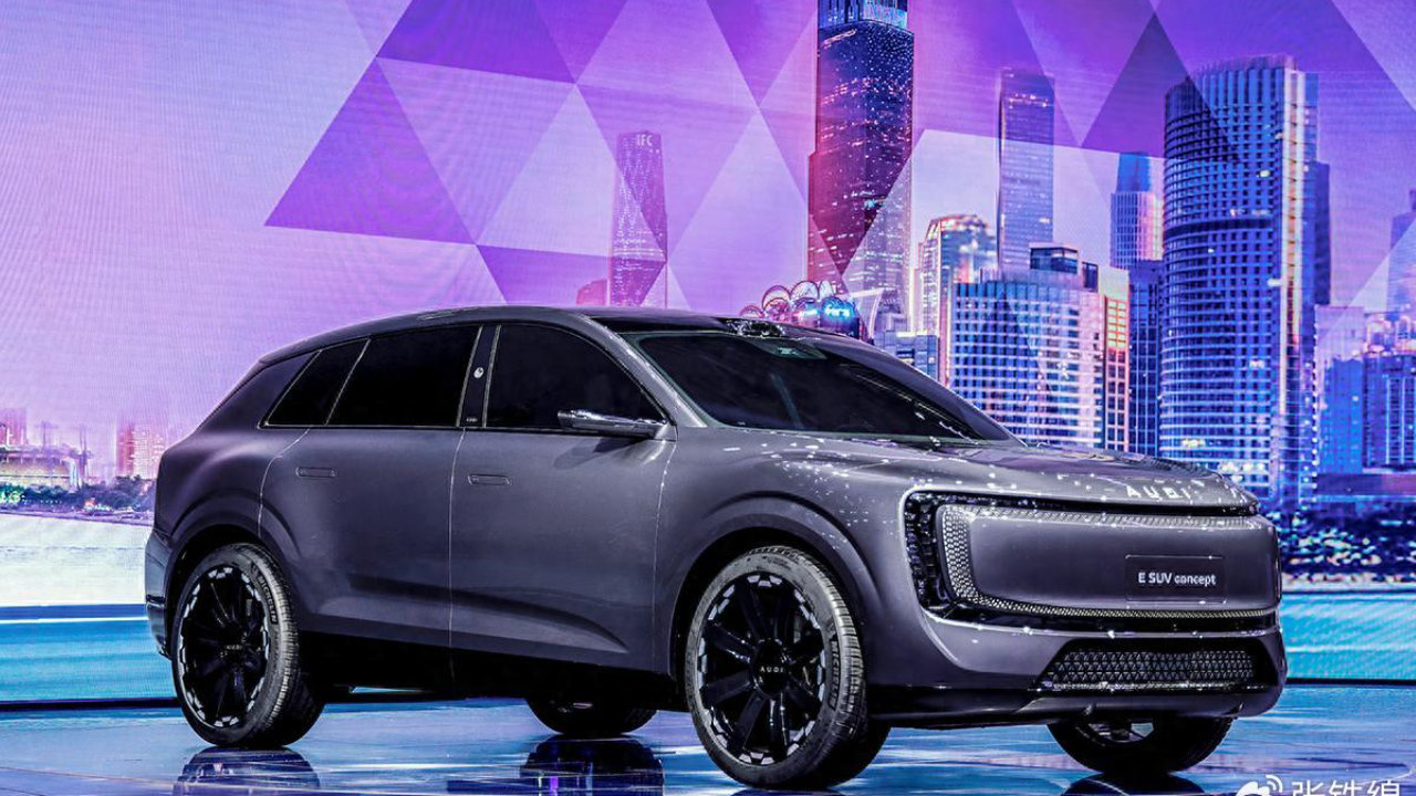 上汽奥迪AUDI品牌全新SUV，外观很前卫时尚，车长超5米，明年上市