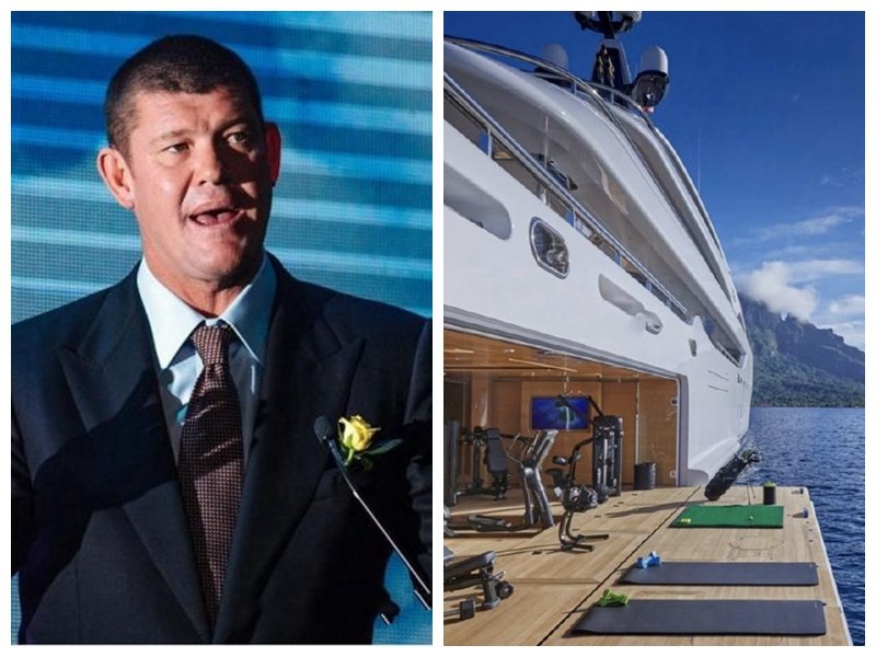 “澳洲赌王”海上举行派对,游艇超级豪华,大布还表演高难度跳水