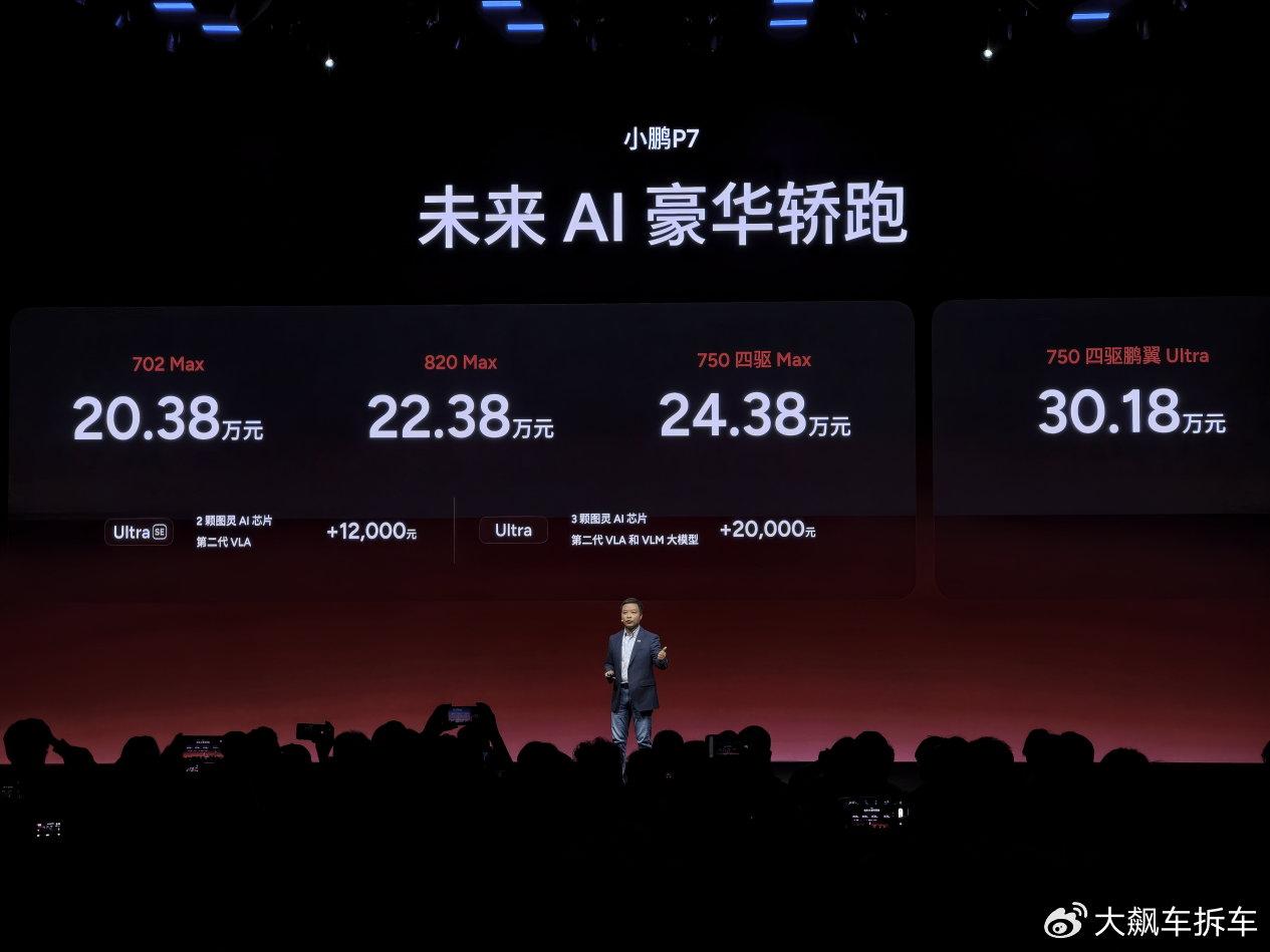 小鹏P7焕新上市 20.38万元起搭载第二代VLA