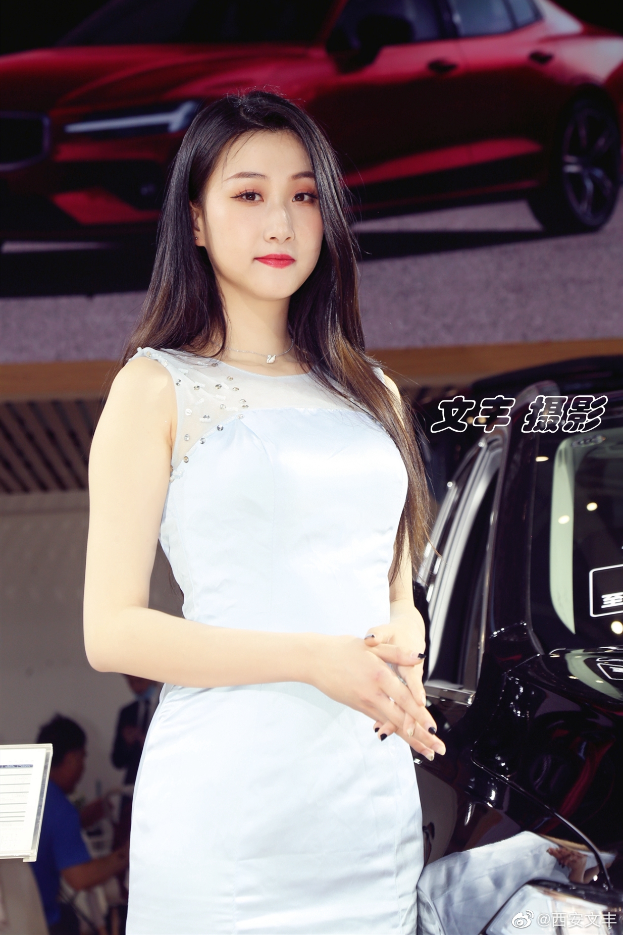西安车展上的靓模