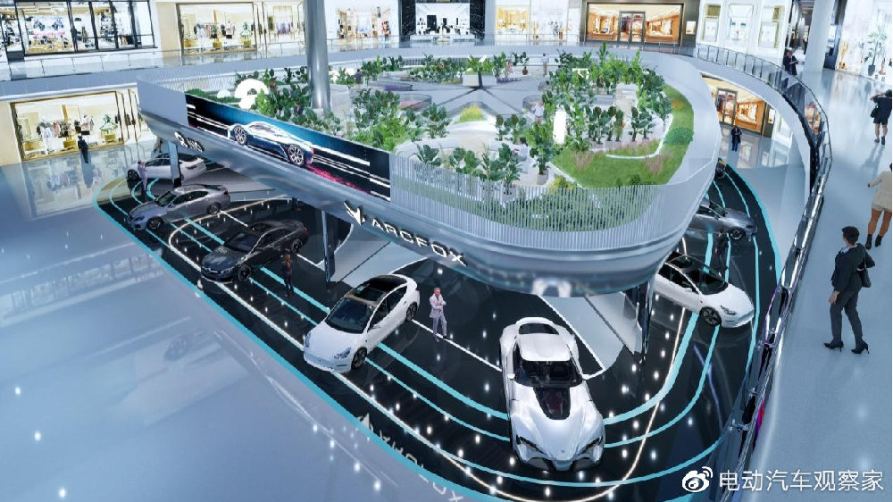 北京市最大的新能源汽车展厅落成