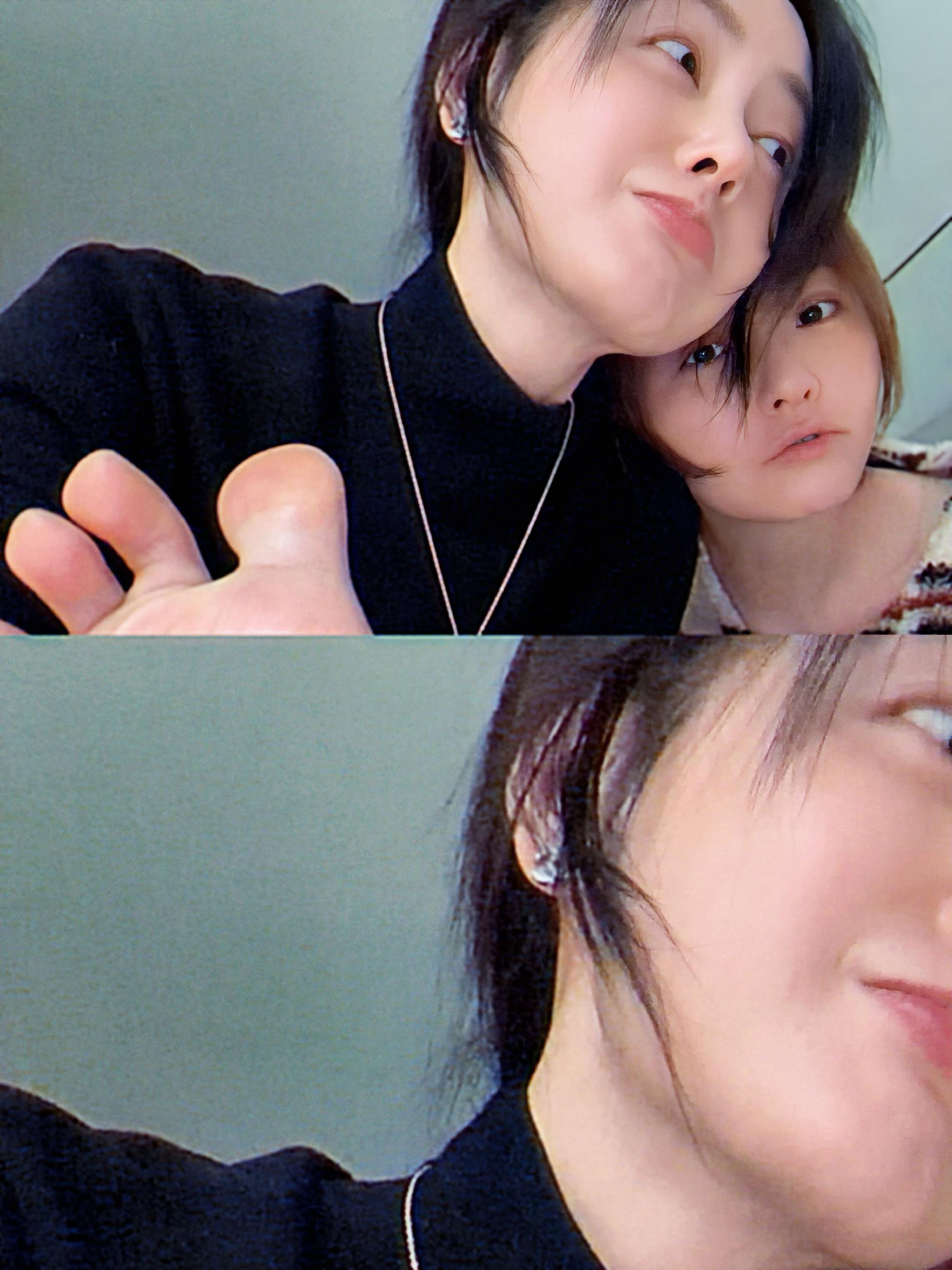 张天爱叫张靓颖“我爱人”，张靓颖给张天爱接机、做饭，姐姐们感情太好了吧