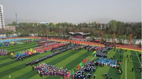 甘肃省静宁县第二十一届中学生球类运动会开幕
