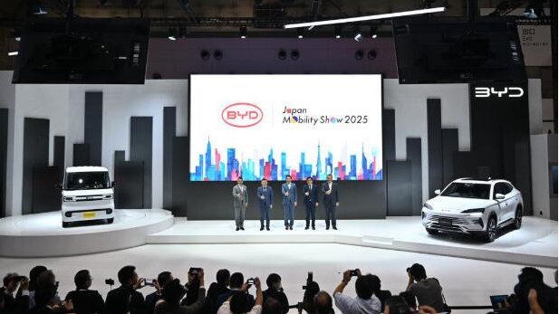 比亚迪亮相2025东京车展 全球首发K-EV