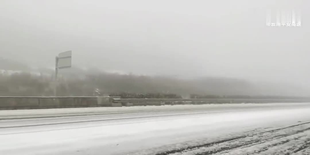 紧急提醒昆明北到嵩明高速封闭多条高速下雪封路