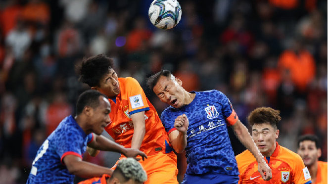 中超焦点战，上海申花3-3山东泰山