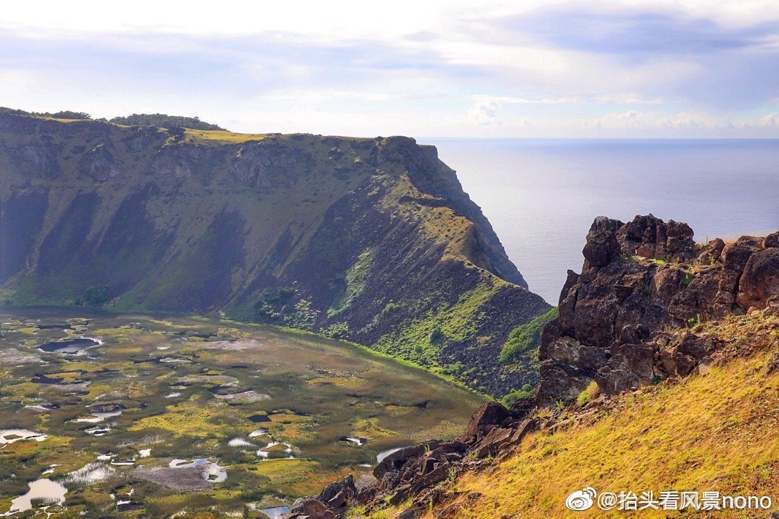 复活节岛的神秘远远不止那些巨石像,拉诺廓火山和火山