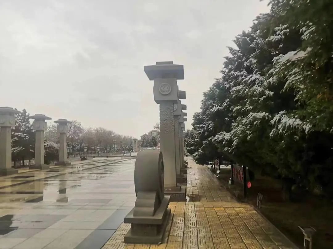 一场不期而遇的春雪，弥漫了雷台和周围的大地。四月春雪