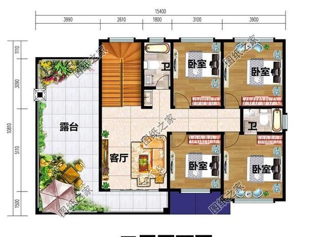 140平米户型平面图,140平米最佳户型图 图纸介绍:这款二层别墅占地140平米左右,造价不到30万,户型