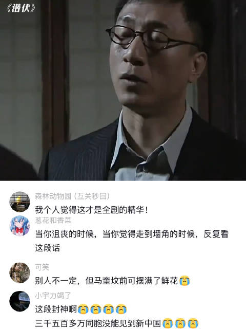 潜伏：最有精神内核的一段话，听得人热血沸腾